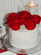 Roses & Almond Raspberry Cake